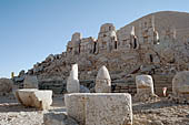 Nemrut Dagi Milli Parki, the tomb of King  Antiochos I, east terrace